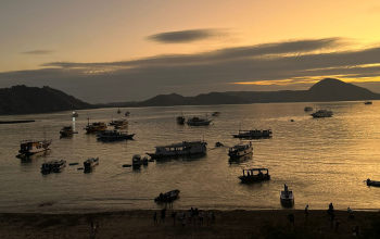Padar Island, Bose Phinisi, Bose Speedboat, Boat trip Labuan Bajo, Komodo boat trip, Komodo Island boat, Komodo tour Lombok, Komodo boat trip, Komodo boat trip, Bose, Komodoexplore, Komodoboatstour, Komodo boat tour sailing at sunrise near Padar Island, Indonesia